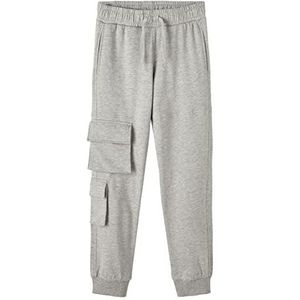 Name It Nkmtatono Sweatbroek, bruin, sportbroek voor jongens, Grijs melange