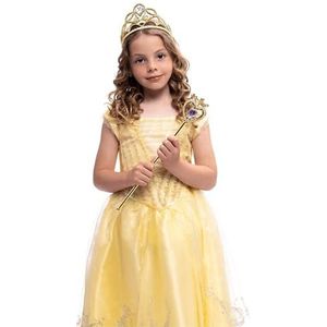 Rubies Prinsessenaccessoireset voor meisjes en jongens, diadeem en gouden toverstaf, accessoires voor verkleedpartijen, carnaval, feest en verjaardag