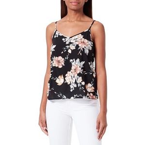 ONLY Onlnova Life Vis Paris Tanktop voor dames, Zwart/Aop: ay New Rosie Blossom