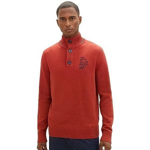 TOM TAILOR 1039857 heren sweater, 14302 - Velvet Red