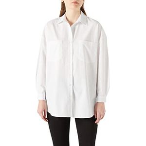 Koton Shirt met lange mouwen van katoen, wit (000), 40 dames, wit (000), 38, wit (000)