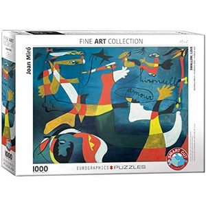 Eurographics Joan Miro zwaluwen liefde (puzzel 1000p, meerkleurig)
