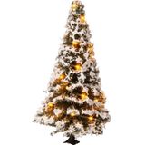 Noch - Kerstboom met 20 besneeuwde LED's, 8 cm, 22120, kleurrijk