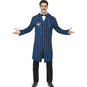 Smiffys Hartvormig kostuum, blauw en zwart, met jas, nep shirt en vlinderdas