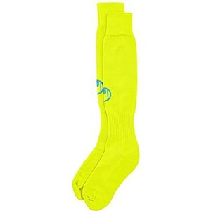 uhlsport, Team Essentials voetbalsokken, blauw (cyaan/limon), 41-44, Neongeel/cyaan