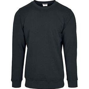 Urban Classics Organic Basic Crew Sweatshirts voor heren, 1 stuks, zwart.