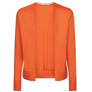 Esprit Esprit Dames Open Knitted Cardigan voor dames, Oranje Rood 2