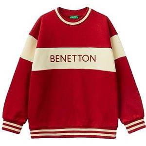 United Colors of Benetton Shirt G/C M/L 3fppc202r Trainingspak, uniseks, kinderen, 1 stuk, Rood 0v3