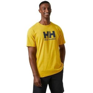 Helly Hansen Logo TSHIRT - 100% katoen jersey - effen vrijetijdsshirt met logo-opdruk voor heren