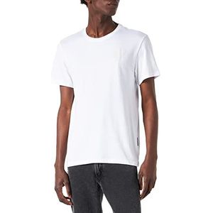 G-STAR RAW Shield Chest HD T-shirt voor heren, wit (336-110), S, wit (336-110)