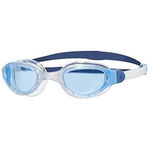 Zoggs Phantom 2.0 Zwembril voor volwassenen, uv-bescherming, snel verstelbare zwembrilriemen, comfortabele zwembrilriem, split comfortabele zwembrillenriem, anti-condens, transparante glazen,