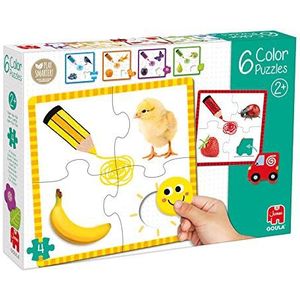 Goula Kleurenpuzzels Dieren - 6x4 Stukjes - Kinderpuzzel