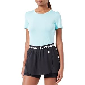 Champion Athletic C-sport W Stretch Polywoven Tennisrok Dames Tennisshorts, zwart.