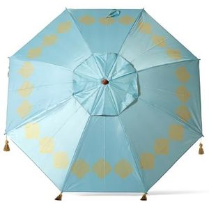 Atosa Strandparasol Ø 200 cm kantelbaar aluminium model met upf 50+ blauw, blauw, 200 cm, Blauw