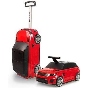 FEBER Range Rover Foot to Floor and Suitcase 2-in-1 handbagage voor kinderen van 2 tot 6 jaar, rood Famosa (FED19000)