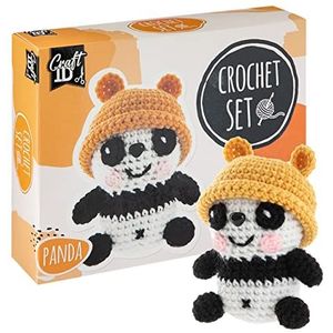 Craft Sensations by Grafix ID haakset voor beginners, Amigurumi set, panda, starterset, haakset voor kinderen en volwassenen, pluche haakpakketten, gehaakte dieren