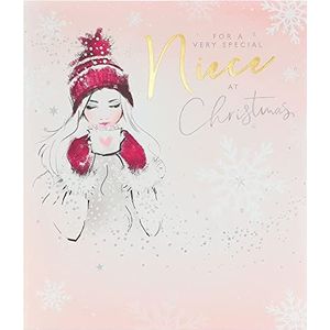 Kerstkaart voor nichtje – kerstkaart voor haar – kerstkaart voor nichtje – kerstkaart ""Happy Christmas Niece"" – van tante of oom