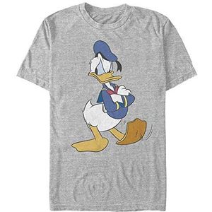 Disney Unisex T-Shirt Mickey Traditional Donald Organic, Melange Grey, XL, Melange Grey