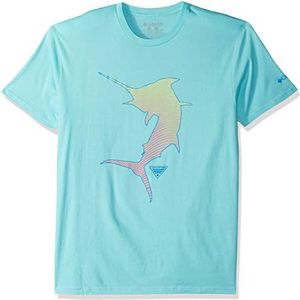 Columbia Heren T-Shirt PFG Graphic, Gulf Stream/Cuesta
