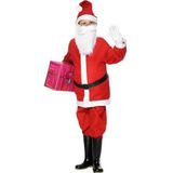 Smiffys Kerstmankostuum voor jongens, rood, met jas, broek, muts en riem