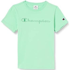 Champion T-shirt à manches courtes pour enfants et garçons, Vert Menta (Sgb), 13-14 ans
