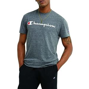 Champion T-shirt pour homme, Multicolore (Gun Smoke Pe Heather Script), L