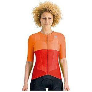 SPORTFUL PRO W Jersey Long Maillot Femme, Chili Red Pamplemousse, S