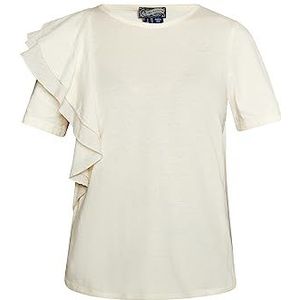 acalmar T-shirt pour femme, Blanc cassé, S