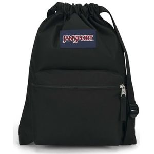 JanSport Draw Bag, kleine rugzak, 25 l, 45 x 33,5 cm, zwart, zwart., Rugzak