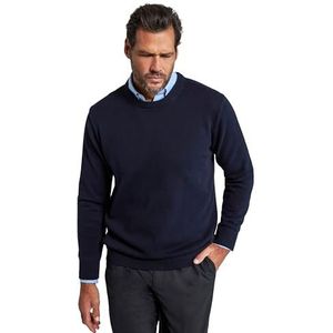 JP 1880 Big & Tall 795541 fijn gebreide trui met ritssluiting, maat L-8XL, donkerblauw