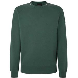 Hackett London Hs Knit Crew Gebreid voor heren, Groen (Groen)