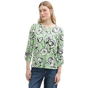 TOM TAILOR 1045558 T-shirt voor dames, 37120 - Fris lentebloemendesign