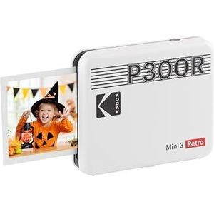 KODAK Mini 3 Retro 4PASS draagbare fotoprinter (7,6 x 7,6 cm) - wit