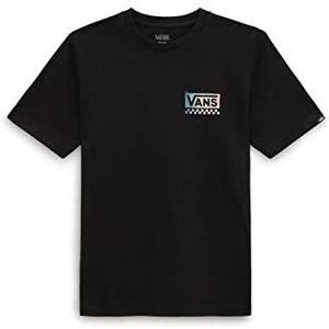 Vans Global Stack T-shirt voor kinderen, uniseks, zwart, 8-10 jaar, zwart.