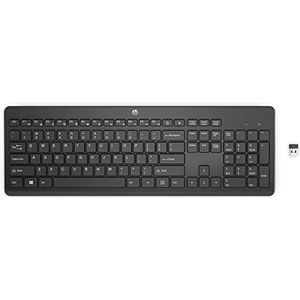 HP 230 (‎3L1E7AA) draadloos toetsenbord (USB-dongle, QWERTZ-lay-out) zwart