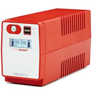Salicru Omvormer SPS 850 Soho+ 850VA (FR-stekker), rood, wit