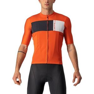 CASTELLI Sweatshirt voor heren, vurig rood/ivoor lichtzwart, XS, rood/ivoor lichtzwart