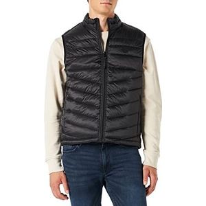 Jack & Jones Jjehero Bodywarmer Collar Noos gewatteerde jas voor heren, zwart.