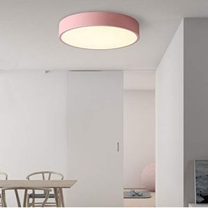 Avior Home Led-plafondlamp, 24 W, pastelkleuren, warm licht, roze, Ø 40 cm, voor woonkamer, slaapkamer, keuken