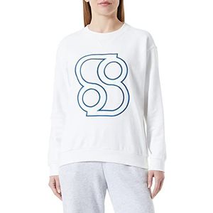 s.Oliver Dames sweatshirt met lange mouwen, blauw, 46, Blauw