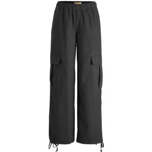 JACK & JONES Jxyoko Melange Cosy PNT cargobroek voor dames, donkergrijs melange, XL, donkergrijs gemêleerd