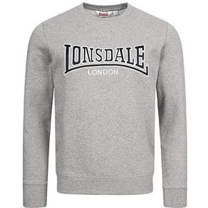 Lonsdale Berger Lp181 Sweatshirt voor heren, Marl Grey