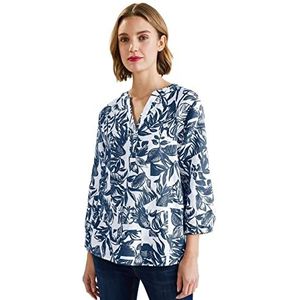 Street One A343767 linnen blouse voor dames, Muted Splash Blue