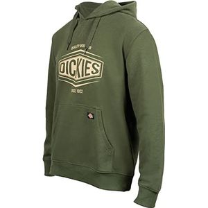 Dickies Rockfield Hoodie Sweatshirt met capuchon voor heren, olijfgroen, S, Olijfgroen