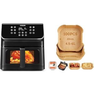 COSORI Air Fryer 6,2 l met bakpapier
