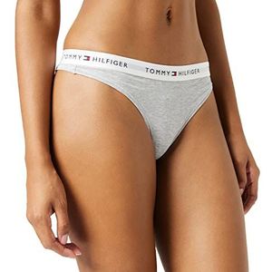 Tommy Hilfiger Thong Strings voor dames (1 stuk), Licht Grijs Heather