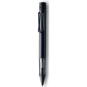 LAMY AL-star balpen 271 van aluminium in de kleur zwart met transparante greep en verchroomde metalen clip - grote vulling - lijnbreedte M