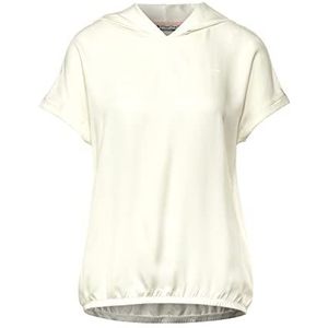 Street One T-shirt met capuchon A317796, Homely White, 40 dames, Wit.