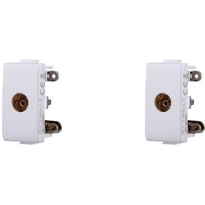 Directe tv-aansluiting, vrouwelijke connector, compatibel met Bticino Matix, kleur wit