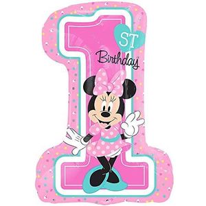 Minnie Mouse 1st Birthday SuperShape Foil ballonnen